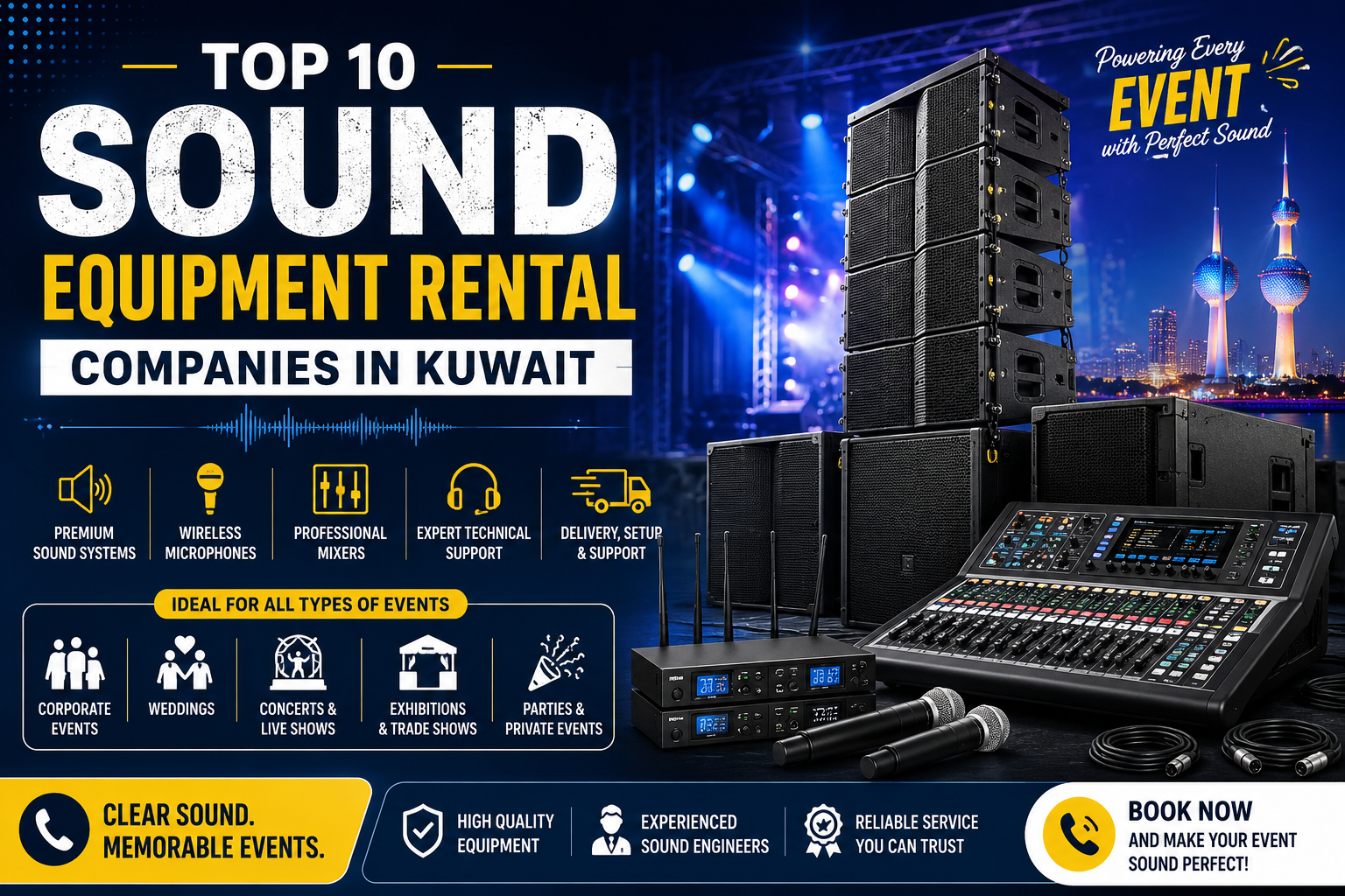 Top 10 Sound Equipment Rental Companies in Kuwait